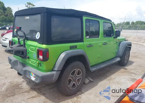 2018 Jeep Wrangler Unlimited Sport S 4X4 из США, поврежденный, VIN 1C4HJXDN5JW245518